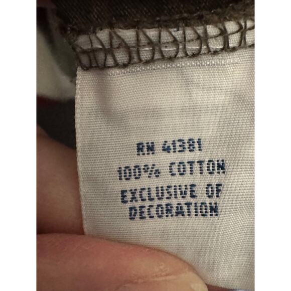 Polo Ralph Lauren Long Sleeve Pocket T Shirt Heather Brown Orange Logo XXL - Picture 4 of 5